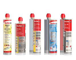 A range of Chemical Mortars to fix chemical anchors with. 
