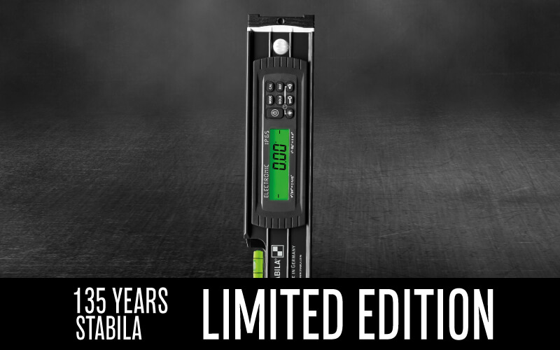 STABILA Celebrates 135 years with the Limited edition "DARK SHADOW" digital level.