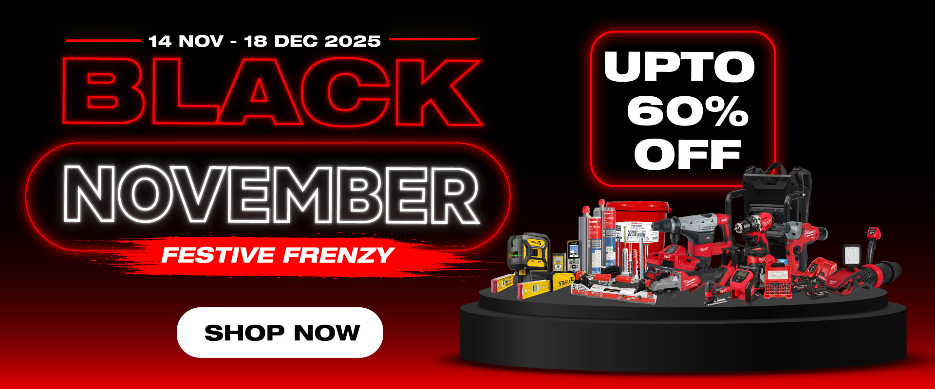 Website-Banner Black November